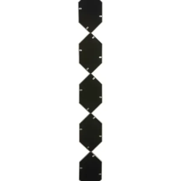 Decorative Mirrors-Kirkland's Home Slim Stacked Hexagons Wall Mirror Silver