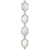 Decorative Mirrors-Kirkland's Home Slim Stacked Trellis Wall Mirror Silver