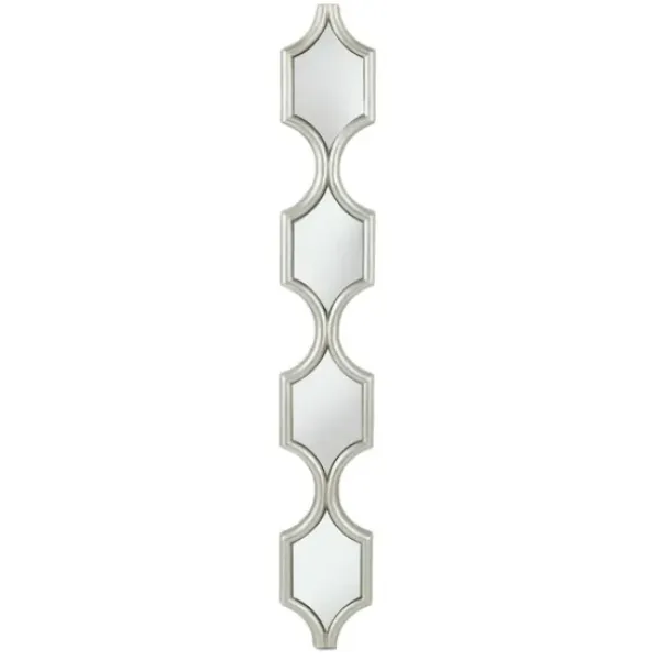Decorative Mirrors-Kirkland's Home Slim Stacked Trellis Wall Mirror Silver