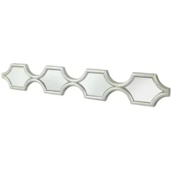 Decorative Mirrors-Kirkland's Home Slim Stacked Trellis Wall Mirror Silver