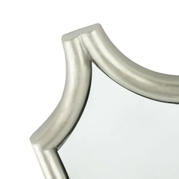 Decorative Mirrors-Kirkland's Home Slim Stacked Trellis Wall Mirror Silver