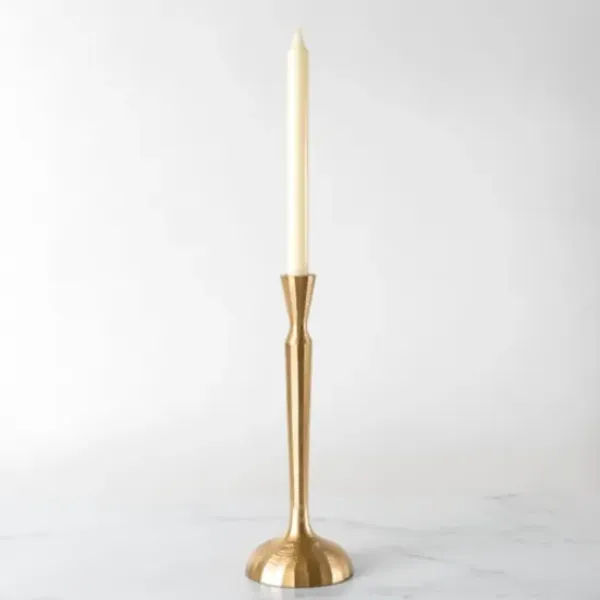 Candle Holders-Kirkland's Home Slim Taper Candle Holder, 12 In. Gold