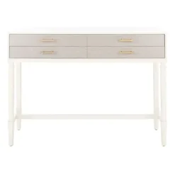 Entryway Furniture-Kirkland's Home Sloane Four-Drawer Console Table White