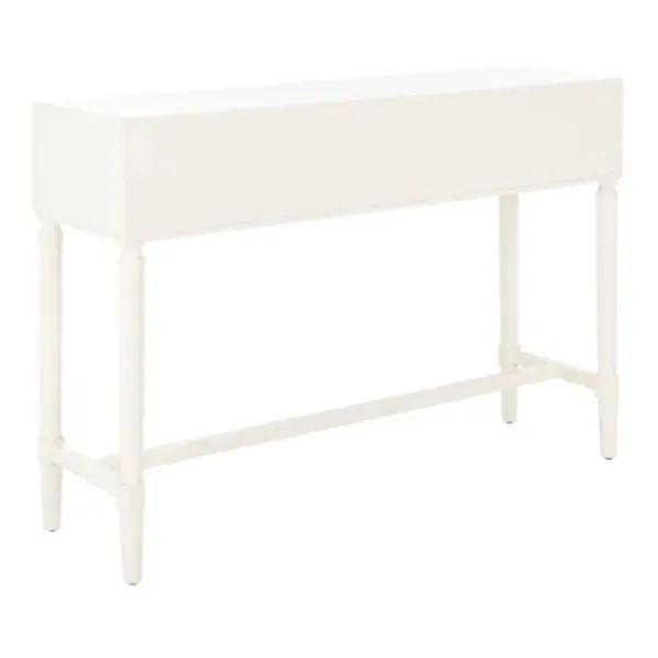 Entryway Furniture-Kirkland's Home Sloane Four-Drawer Console Table White