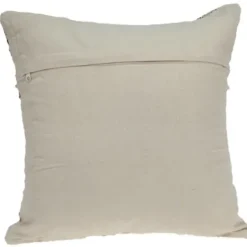 Pillows-Kirkland's Home Sloane Shaggy Knotted Throw Pillow Ivory/Black