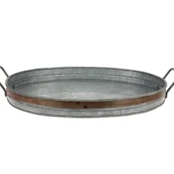 Decorative Trays-Kirkland's Home Slotted Enamel Tray White