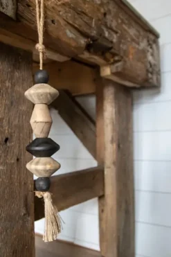 Decorative Accents-Kirkland's Home Small Rustic Barn Wood Wine Bottle Holder Brown