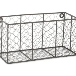 Wall Storage-Kirkland's Home Small Wall Hanging Chicken Wire Baskets, Set Of 2