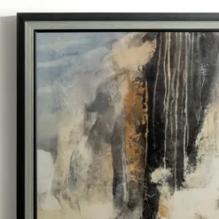 Framed Art-Kirkland's Home Smoke & Mirrors Abstract Framed Art Print Black/Tan/Gray