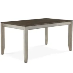 Dining Tables-Kirkland's Home Smoked Alabaster And Honey Wood Dining Table Ivory/Brown