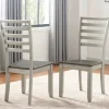 Dining Chairs-Kirkland's Home Smoked Honey And Alabaster Dining Chairs, Set Of 2 Ivory/Brown
