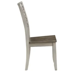Dining Chairs-Kirkland's Home Smoked Honey And Alabaster Dining Chairs, Set Of 2 Ivory/Brown