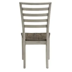 Dining Chairs-Kirkland's Home Smoked Honey And Alabaster Dining Chairs, Set Of 2 Ivory/Brown