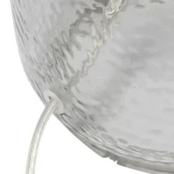 Table Lamps-Kirkland's Home Smokey Hammered Glass Shade Table Lamp Gray