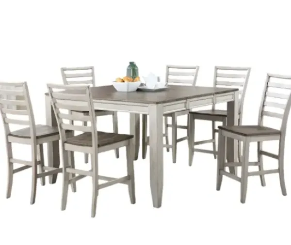 Dining Tables-Kirkland's Home Smoky Alabaster Wooden 7-Pc. Dining Set Gray/Brown