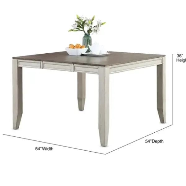 Dining Tables-Kirkland's Home Smoky Alabaster Wooden 7-Pc. Dining Set Gray/Brown