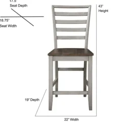 Dining Tables-Kirkland's Home Smoky Alabaster Wooden 9-Pc. Dining Set Gray/Brown