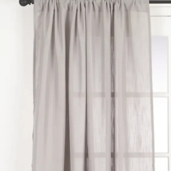 Curtains & Drapes-Kirkland's Home Smoky Blackout Curtain Panel Set, 84 In. Gray