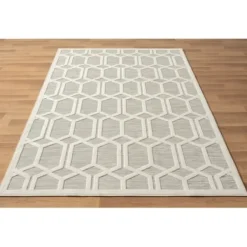 Outdoor Rugs-Kirkland's Home Smoky Blue Geometric Indoor/Outdoor Area Rug, 5X7 Gray/Blue