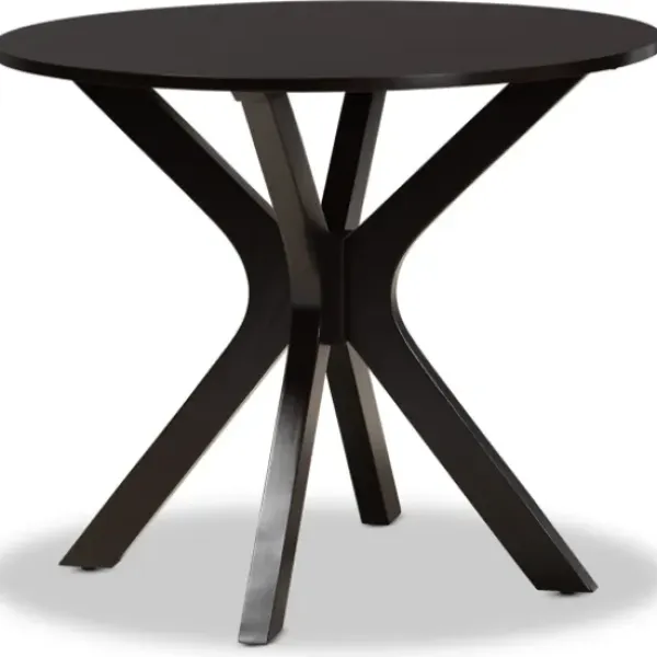 Dining Tables-Kirkland's Home Smoky Gray Upholstered Swoop Back 5-Pc. Dining Set