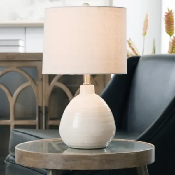 Table Lamps-Kirkland's Home Smooth Ceramic Table Lamp Ivory