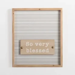 Wall Quotes & Signs-Kirkland's Home So Very Blessed Wall Plaque Tan/Gray