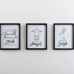 Wall Quotes & Signs-Kirkland's Home Socks Funny Laundry Room Wall Plaque White/Black