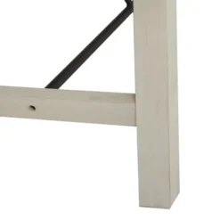 Dining Tables-Kirkland's Home Sofia Wooden Dining Table With Metal Bars White