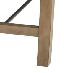 Dining Tables-Kirkland's Home Sofia Wooden Dining Table With Metal Bars Tan