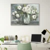 Framed Art-Kirkland's Home Soft Blooms Still Life Framed Wall Art White/Green/Gray