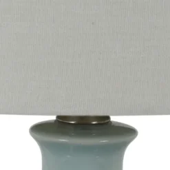 Table Lamps-Kirkland's Home Soft Blue Embossed Ceramic Table Lamps, Set Of 2 White