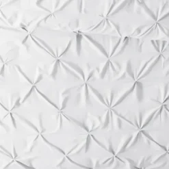 Duvets-Kirkland's Home Soft Pinched 3-Pc. Queen Duvet Cover Set White