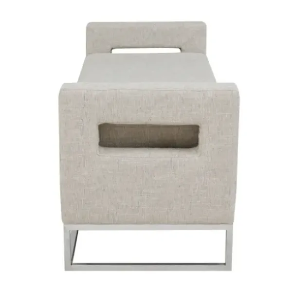 Benches & Ottomans-Kirkland's Home Soft Storage Bench With Open Sides Gray