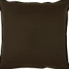 Pillows-Kirkland's Home Solid Flanged Pillow Brown