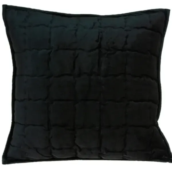 Pillows-Kirkland's Home Solid Quilted Pillow Black