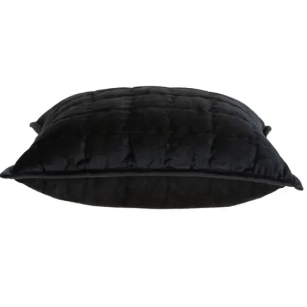 Pillows-Kirkland's Home Solid Quilted Pillow Black