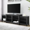 Tv Stands & Media Consoles-Kirkland's Home Solid Tiered Tv Stand Black