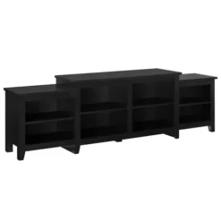 Tv Stands & Media Consoles-Kirkland's Home Solid Tiered Tv Stand Black