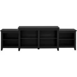 Tv Stands & Media Consoles-Kirkland's Home Solid Tiered Tv Stand Black