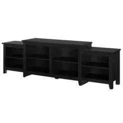 Tv Stands & Media Consoles-Kirkland's Home Solid Tiered Tv Stand Black