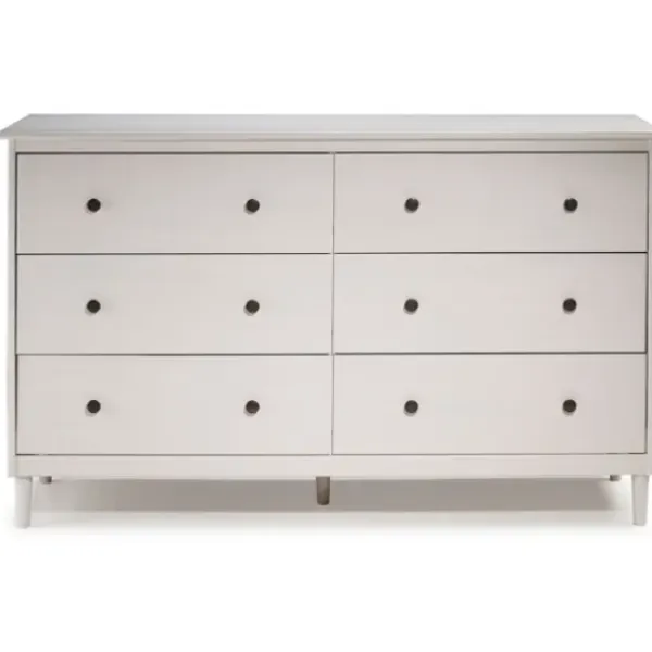 Dressers & Chests-Kirkland's Home Solid Wood 6-Drawer Dresser White