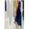 Canvas Art-Kirkland's Home Somber Abstract Canvas Art Print Blue/Tan/Multi