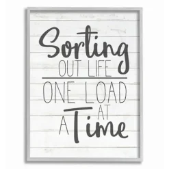 Wall Quotes & Signs-Kirkland's Home Sorting Out Life One Load At A Time Wall Plaque White