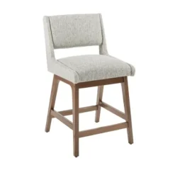 Bar Stools & Counter Height Stools-Kirkland's Home Speckled Boomerang Modern Counter Stool Gray