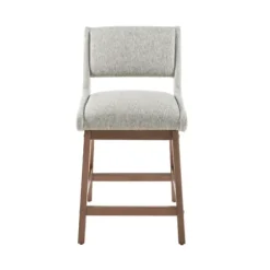 Bar Stools & Counter Height Stools-Kirkland's Home Speckled Boomerang Modern Counter Stool Gray