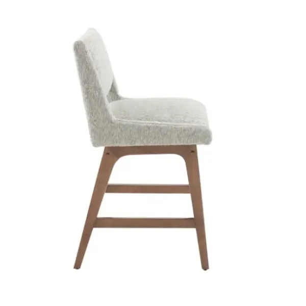 Bar Stools & Counter Height Stools-Kirkland's Home Speckled Boomerang Modern Counter Stool Gray