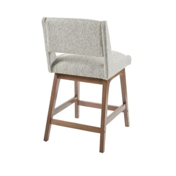 Bar Stools & Counter Height Stools-Kirkland's Home Speckled Boomerang Modern Counter Stool Gray