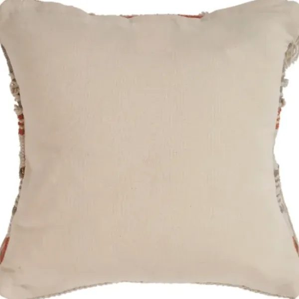 Pillows-Kirkland's Home Spice And Natural Chic Fringe Pillow Orange/Tan