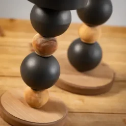 Candle Holders-Kirkland's Home Spiked Sphere 2-Pc. Pillar Candle Holder Set Brown/Black