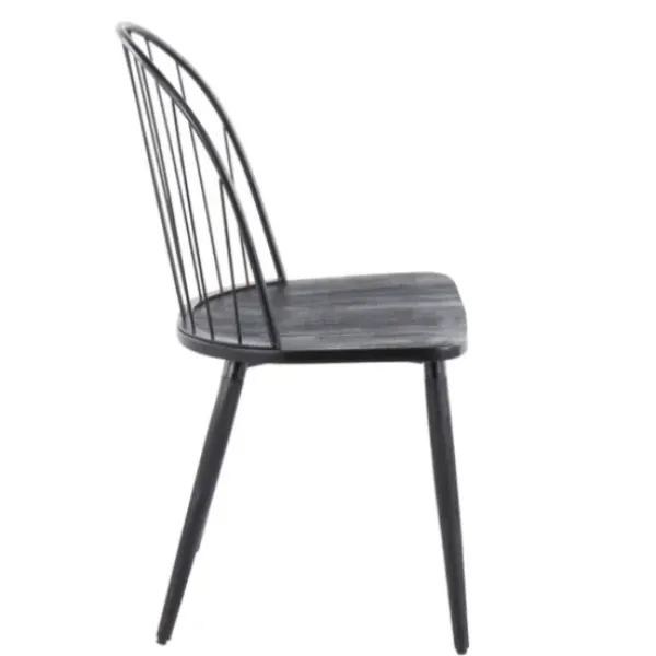 Dining Chairs-Kirkland's Home Spindle High Back Dining Chairs, Set Of 2 Black